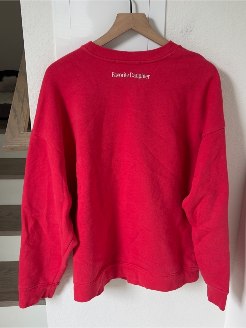 Favorite Daughter Red "Go Sports" Logo Sweatshirt - Picture 3 of 6